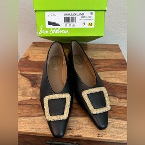 Sam Edelman Black Leather Women's Shoes, Size 7, NWT